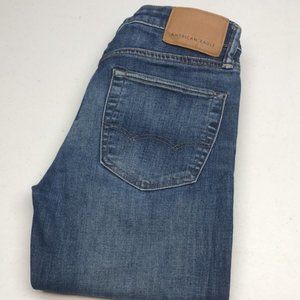 VINTAGE MENS AMERICAN EAGLE DENIM SLIM JEANS 28x30 🦅